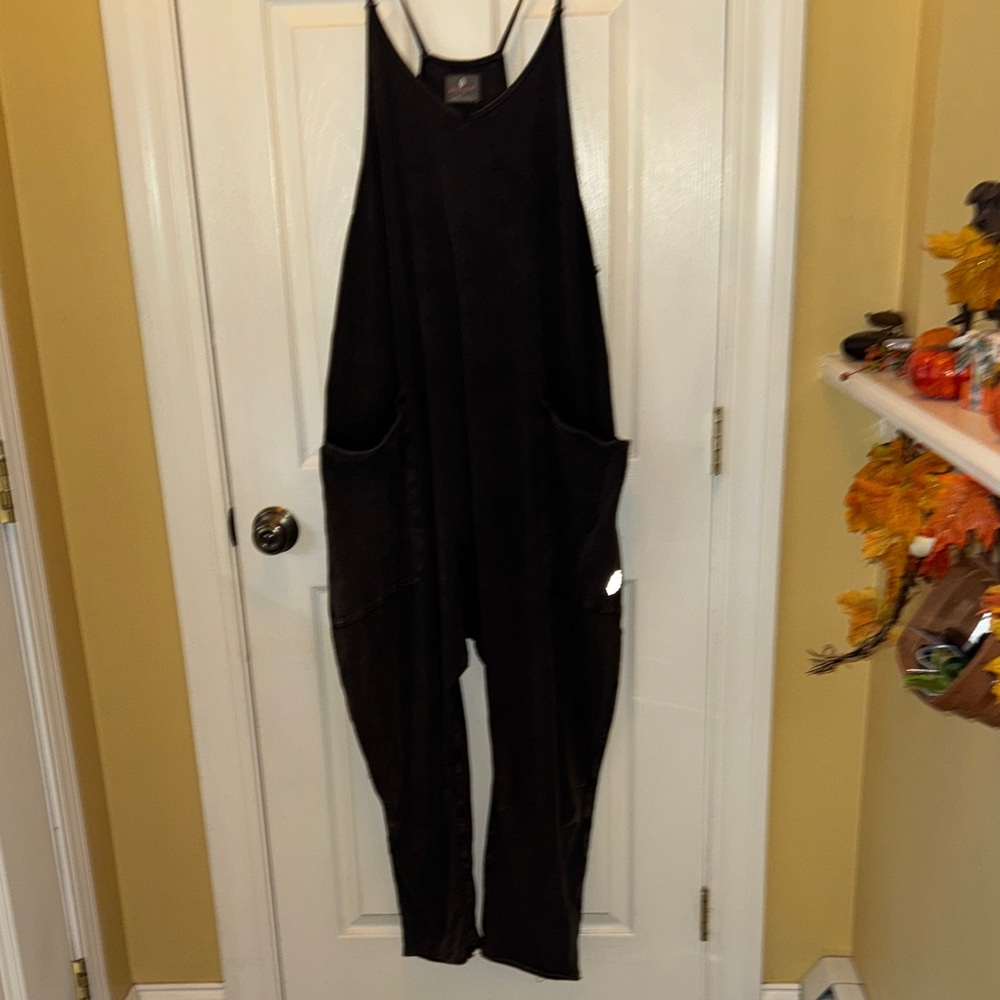 FP Movement by Free People Charcoal Hot Shot Jumpsuit